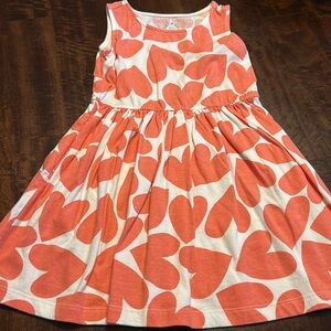 Primary Heart Patterned Kids Dress